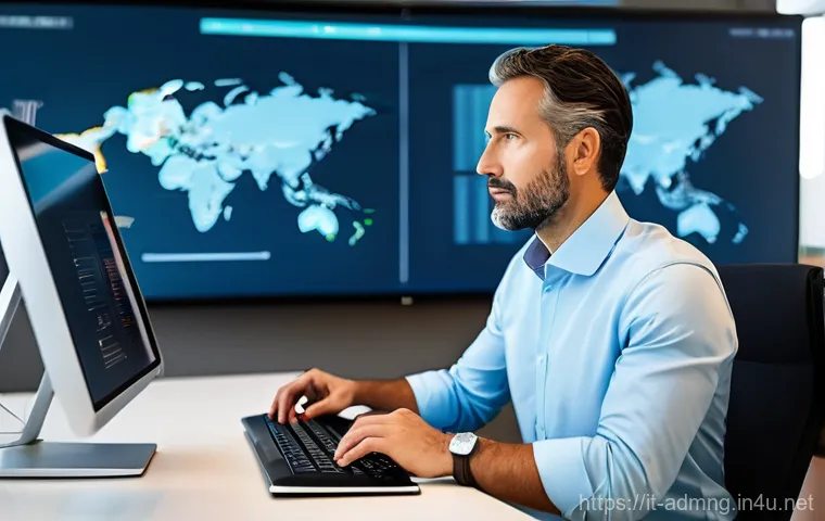 행정관리사와 경영학 지식 활용 - **Prompt:** A diverse group of four professionals, dressed in smart business casual attire (blazers,...