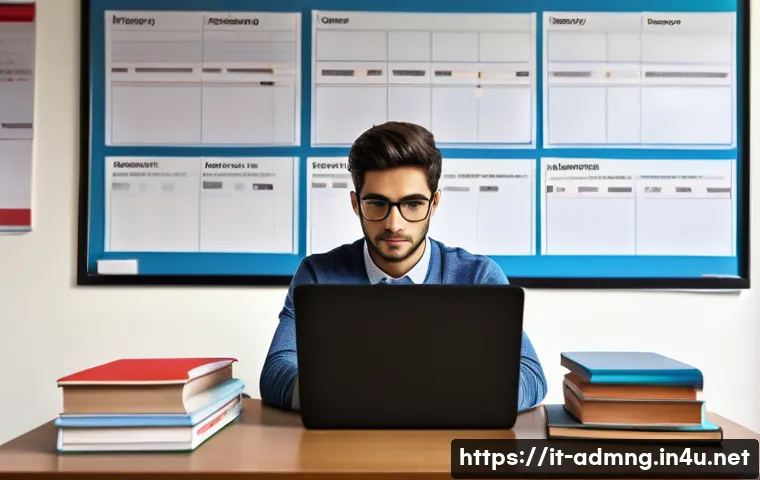 행정관리사 합격률 분석 - A professional study environment featuring an Italian public administration candidate preparing for ...